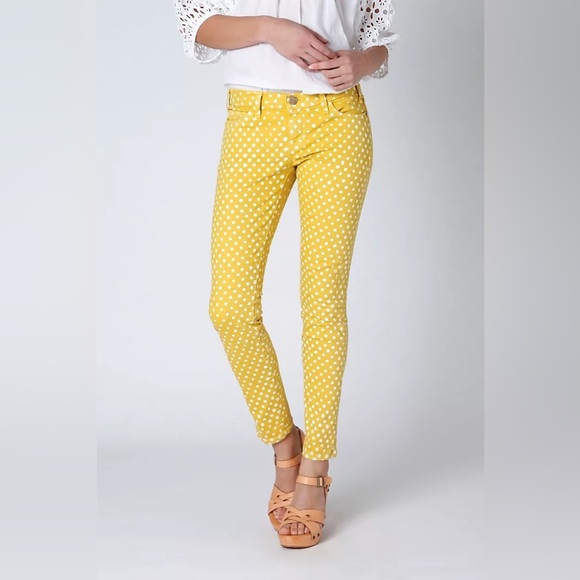 Current/Elliott Stiletto Lemongrass polka dot size 28 - Picture 1 of 9